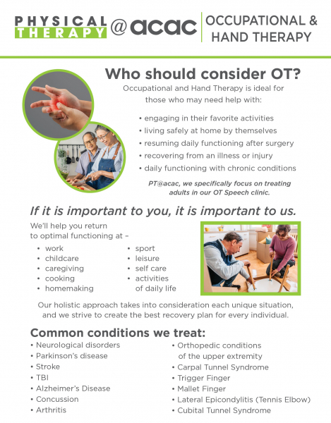 Who Should Consider Occupational Therapy?
